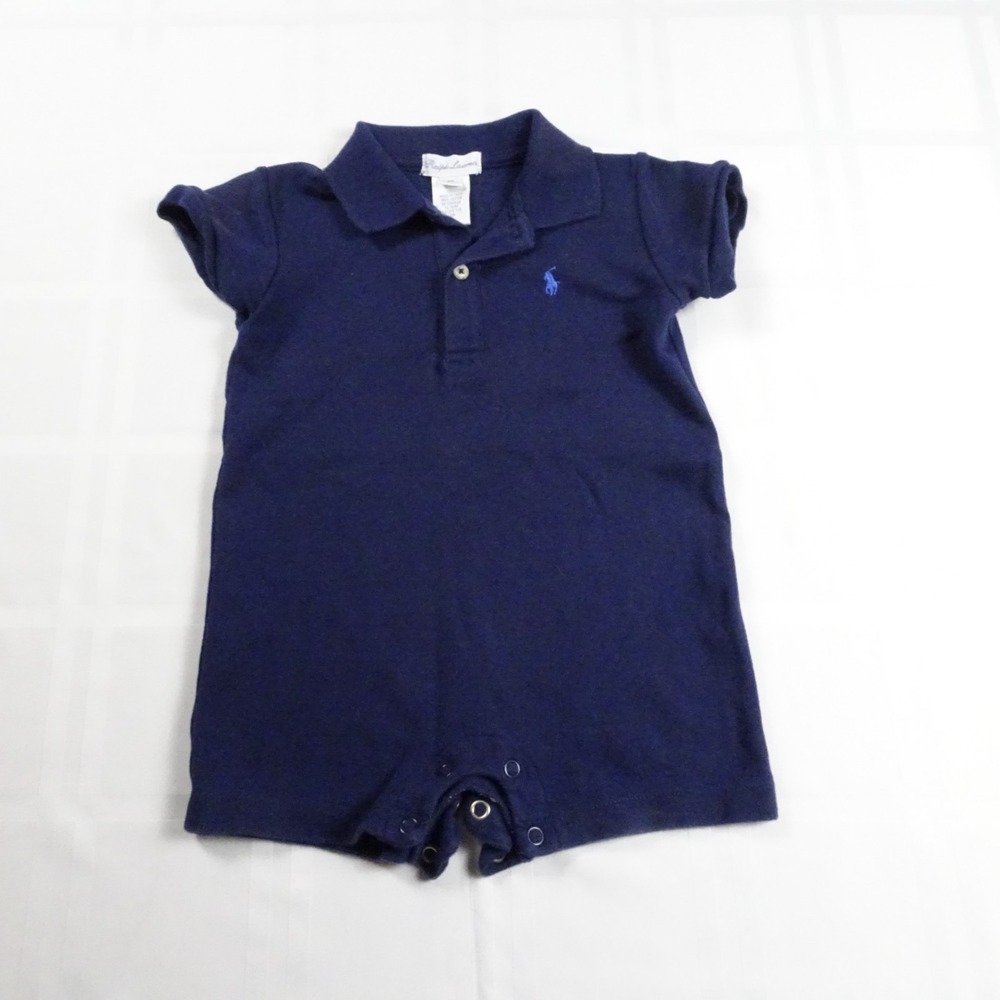 Vintage Ralph Lauren‎ Romper Baby 9 Months Navy shorts